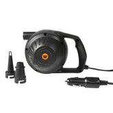 12V Electric Air Pump, Portable, Inflatable/Air Mattress, 2 Universal Nozzles, Low Noise